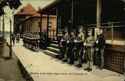 Changing Guard, Front of Guard House, Fort Slocum New Rochelle, NY Postcard Postcard