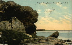 Negro's Head, Second Beach Newport, RI Postcard Postcard