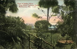 View of Indian River from Hotel Carleton Porch Postcard