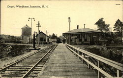 Depot, Windham Junction Postcard