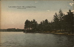 Log-Cabbin Point, Willowdale Park Postcard