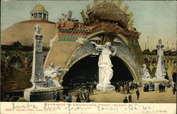 Entrance to Dreamland, Coney Island Postcard