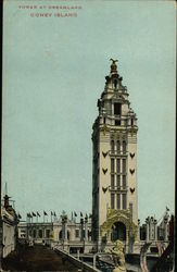 Tower at Dreamland Coney Island, NY Postcard Postcard