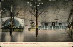 Coney Island - Dancing Pavilion, Steeplechase Postcard