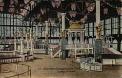 Steeplechase Pier - Interior, Coney Island New York, NY Postcard Postcard