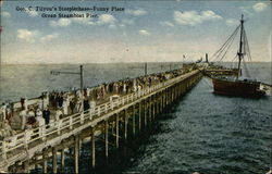 Geo. C. Tilyou's Steeplechase-Funny Place Ocean Steamboat Pier Coney Island, NY Postcard Postcard