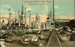 Witching Waves, Luna Park Coney Island, NY Postcard Postcard