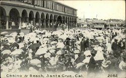 Casino & Beach Santa Cruz, CA Postcard Postcard