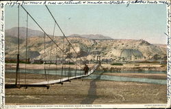 suspensio Bridge over the Rio Grande Postcard