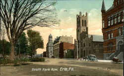 South Park Row Erie, PA Postcard Postcard