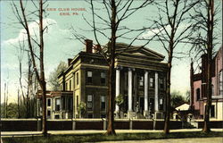 Erie Club House Pennsylvania Postcard Postcard