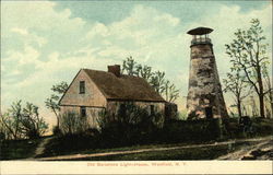 Old Barcelona Lighthouse Westfield, NY Postcard Postcard