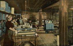 Section of Hand Dipping Room Postcard