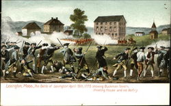 The Battle of Lexington Postcard