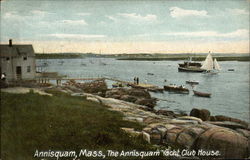 The Annisquam Yacht Club House Massachusetts Postcard Postcard