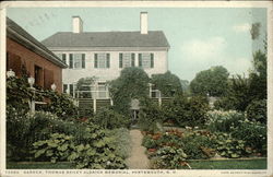 Garden, Thomas Bailey Aldrich Memorial Postcard