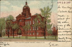 Cass County Court House Fargo, ND Postcard Postcard