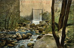 Water Fall, Steep Brook Fall River, MA Postcard Postcard