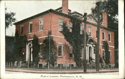 Public Library Portsmouth, NH Postcard Postcard