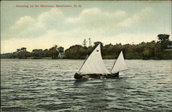 Canoeing on the Merrimac Postcard