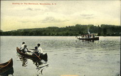 Boating on the Merrimack Postcard