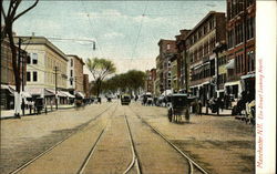 Elm Street Looking North Postcard