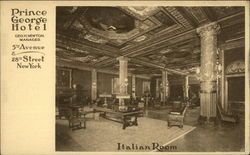 Prince George Hotel - Italian Room New York, NY Postcard Postcard