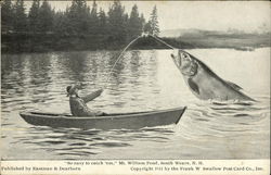 "So Easy to Catch 'em," Mt. William Pond Postcard