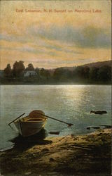 Sunset on Mascoma Lake Postcard