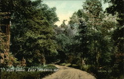 Road Scene East Lebanon, NH Postcard Postcard