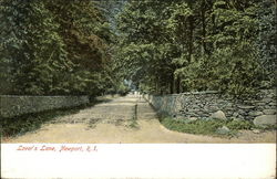 Lover's Lane Newport, RI Postcard Postcard