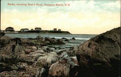 Rocks, Showing Boar's Head Postcard