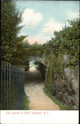 The Tunnel in Cliff Newport, RI Postcard Postcard