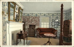 Lafayette Room, Where Lafayette Slept New York, NY Postcard Postcard