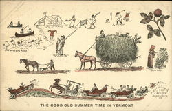 The Good Old Summer Time in Vermont Postcard Postcard