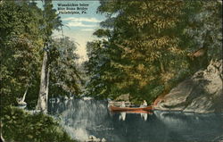 Wissahickon below Blue Stone Bridge Postcard