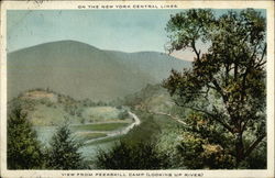 On the New York Central Lines, View from Peekskill Camp, Looking up River Postcard Postcard