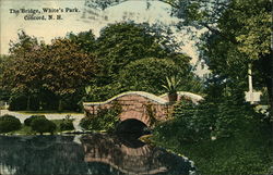 The Bridge, White's Park Postcard