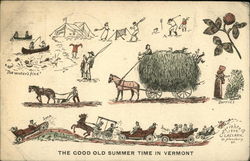 The Good Old Summer Time in Vermont Postcard Postcard