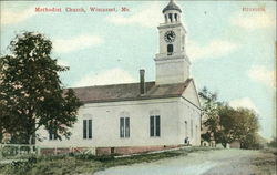 Methodist Church Wiscasset, ME Postcard Postcard