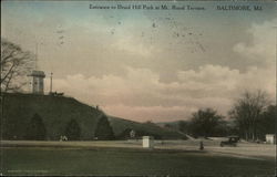 Entrance to Druid Hill Park at Mt. Royal Terrace Baltimore, MD Postcard Postcard