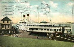 Steamer Tashmoo At Port Huron, Mich Michigan Postcard Postcard