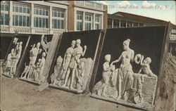 Sand Artist Atlantic City, NJ Postcard Postcard