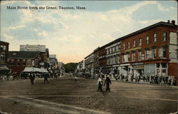 Main Street From the Green Postcard