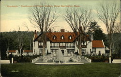 Brookside - Residence of William Walker Great Barrington, MA Postcard Postcard