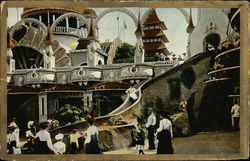 Slide, Luna Park Postcard