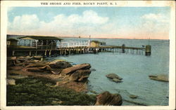 Water View - The Shore and Pier Postcard