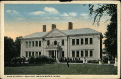 High School - 1799-1897 Bridgewater, MA Postcard Postcard