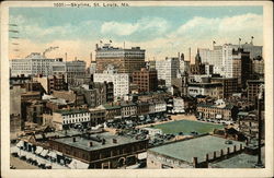 Skyline St. Louis, MO Postcard Postcard