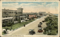 Bird's Eye View of Atlantic Avenue Daytona Beach, FL Postcard Postcard